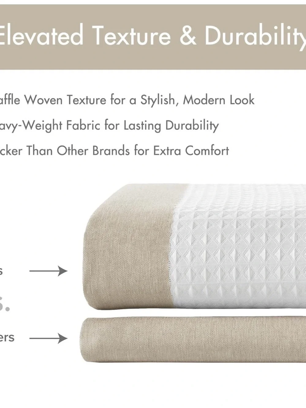 Madison Park Spa Waffle Shower Curtain